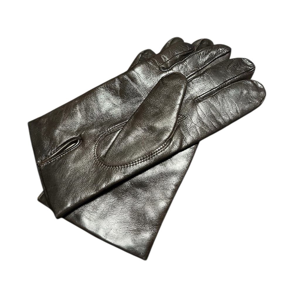 John W Nordstrom Leather Gloves Cashmere Lined Brown Size L Winter Luxury